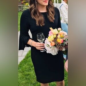 Calvin Klein Black Long Sleeve Dress